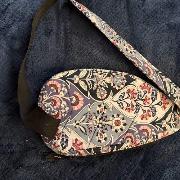 Vera Bradley Paisley Sling Bag in Blue and Pink - Picture 3 of 3